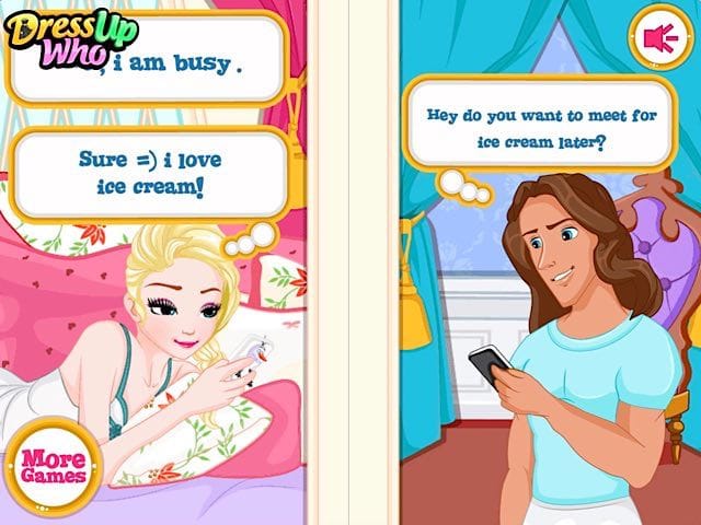 elsa online dating girl games