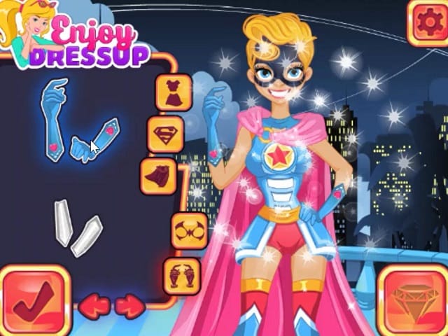 SUPER HEROINE AVATAR MAKER Online Game POMU Games