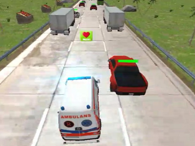 AMBULANCE RESCUE HIGHWAY RACE online game | POMU Games