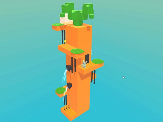 BLOCKY RABBIT TOWER online game | POMU Games