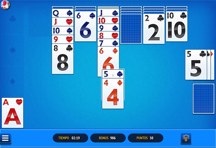 SOLITAIRE DAILY CHALLENGE online game | POMU Games