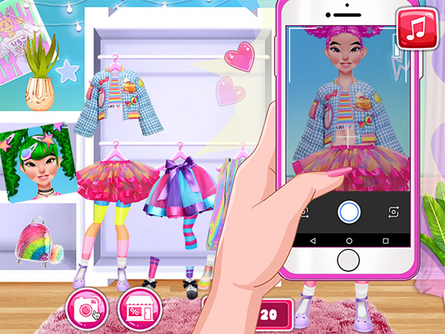 Harajuku Hashtag Challenge Online Game Pomu Games
